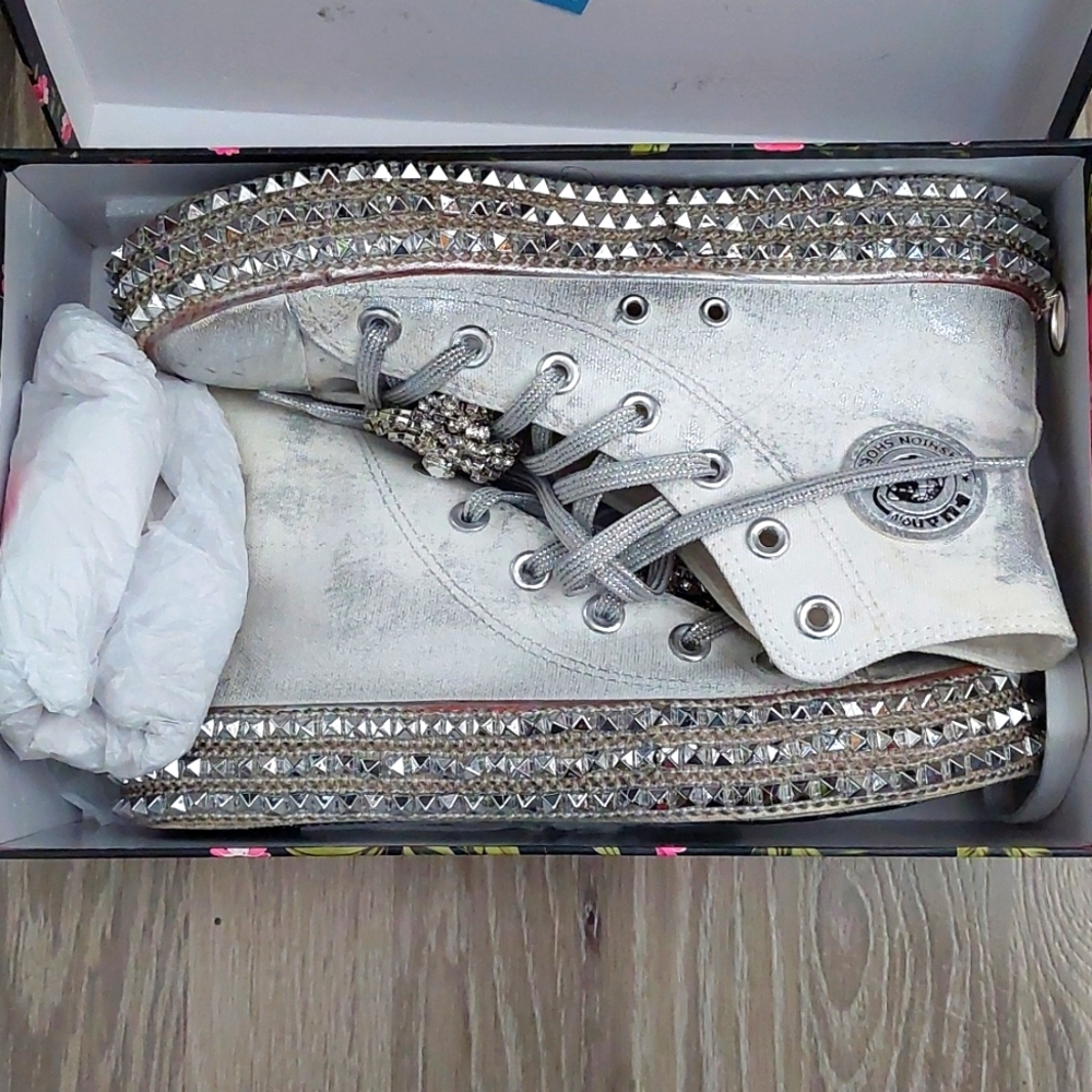 Free People x Nan Ku Cruise High Top Studded Sneakers